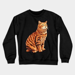 Catzilla Cat Roaring Cuteness Strikes Again Crewneck Sweatshirt